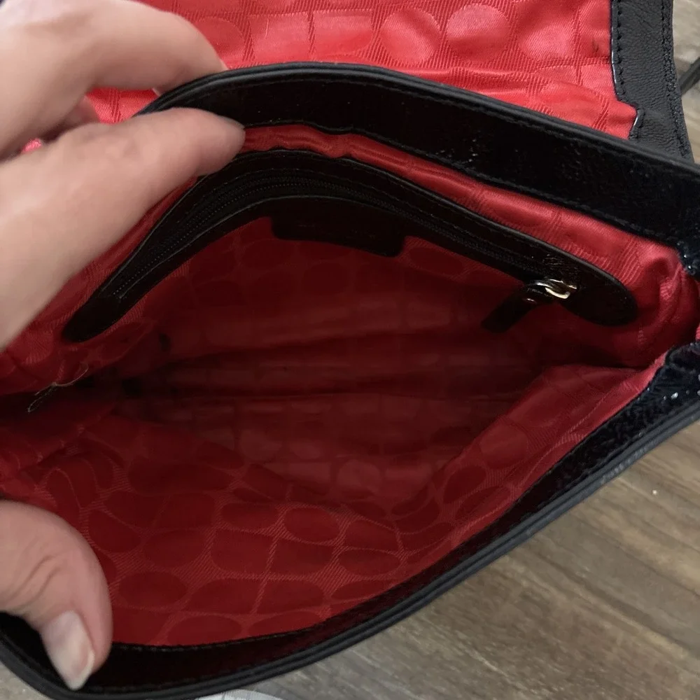 Kate Spade Black Leather Crossbody‎ Women's Bag roland park bag